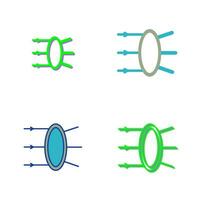 icône de vecteur de réfraction