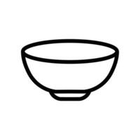 rond bol icône pour cuisine ustensile pouvez être utilisation pour asiatique nourriture style. soupe élément dans branché style. pot pour portion plat dans chinois restaurant signe. vecteur illustration conception sur blanc Contexte eps10