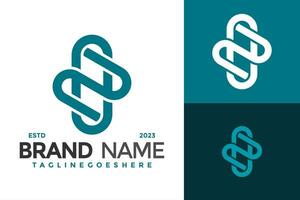 lettre s et n monogramme logo conception vecteur symbole icône illustration