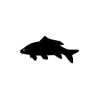 or poisson silhouette, pouvez utilisation pour logo gramme, art illustration, pictogramme, site Internet, décoration, ou graphique conception élément. vecteur illustration