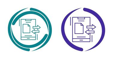 icône de vecteur de transfert de données