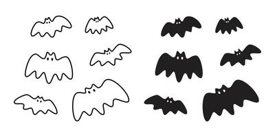 chauve souris vecteur icône logo Halloween symbole dracula vampire fantôme personnage dessin animé griffonnage illustration conception