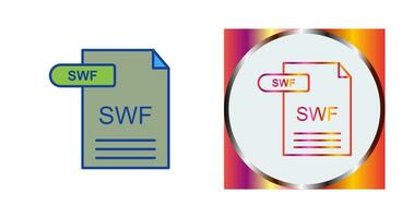 icône de vecteur swf