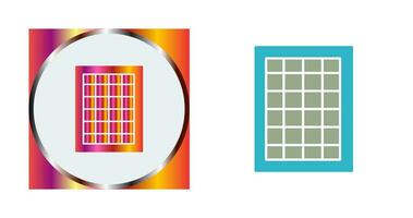 table des taux vecteur icône