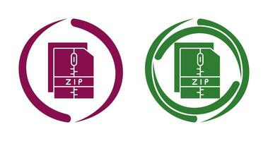 icône de vecteur de fichier zip