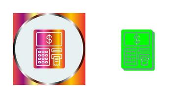 icône de vecteur de guichet automatique