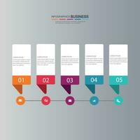 infographie vecteur, graphique. présentation. affaires notions, les pièces, pas, processus. visualisation de infographie données. Commencez modèle. - vecteur