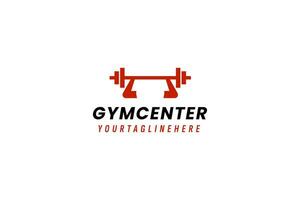 Gym centre logo vecteur icône illustration