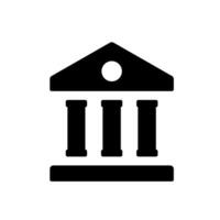 banque icône Facile conception logo illustration vecteur