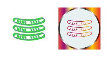 icône de vecteur de saucisses