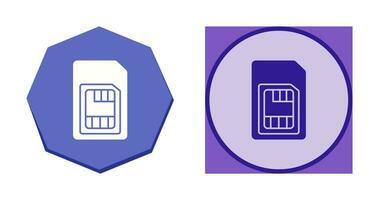 icône de vecteur de carte sim