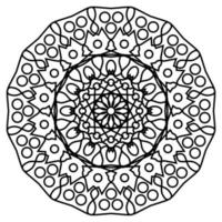 mandala pour la page de livre de coloriage vecteur