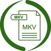 icône de vecteur mkv