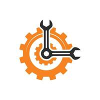 mécanicien réparation équipement logo vecteur modèle 5