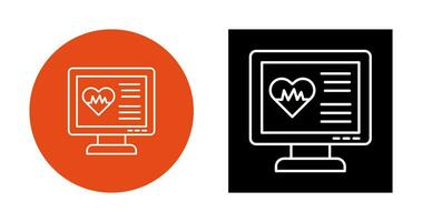 icône de vecteur de cardiogramme