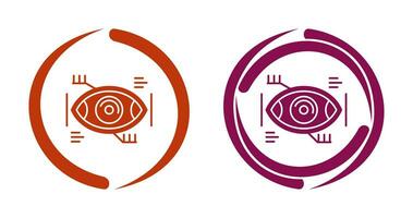 icône de vecteur de reconnaissance des yeux