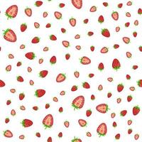 thème grande fraise transparente colorée vecteur