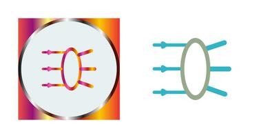 icône de vecteur de réfraction