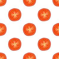 illustration sur le thème de la tomate rouge motif vecteur