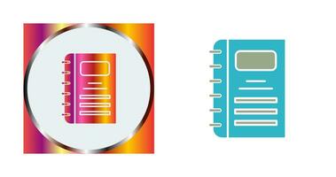 icône de vecteur de cahier