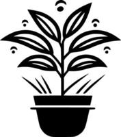 les plantes - minimaliste et plat logo - vecteur illustration