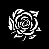 Rose - minimaliste et plat logo - vecteur illustration