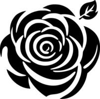 Rose - minimaliste et plat logo - vecteur illustration