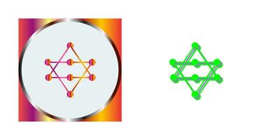 icône de vecteur de réseaux uniques