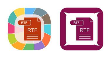 icône de vecteur rtf