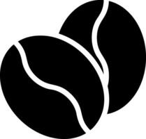 icône de glyphe de grain de café vecteur