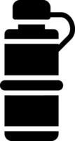 icône de glyphe de fiole d'eau vecteur
