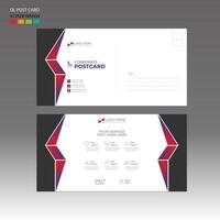 carte postale conception pour invitation et tout utilisation vecteur