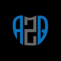 azq lettre logo Créatif conception. azq unique conception. vecteur