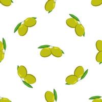 illustration sur le thème de l'olive italienne motif lumineux vecteur