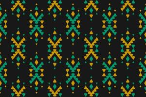 tissu motif ikat art. motif géométrique sans couture ethnique traditionnel. style américain, mexicain. vecteur