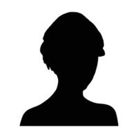 femelle tête silhouettes profil gratuit vecteur
