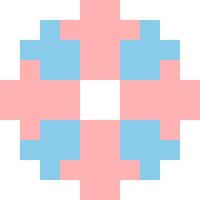 Donut dessin animé icône dans pixel style vecteur