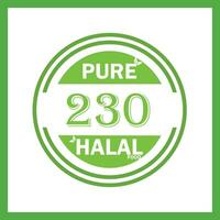 conception avec halal feuille conception 230 vecteur