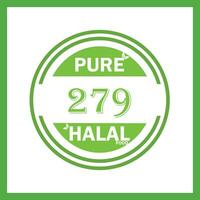 conception avec halal feuille conception 279 vecteur