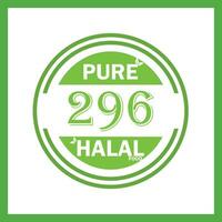 conception avec halal feuille conception 296 vecteur