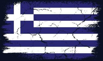 gratuit vecteur plat conception grunge Grèce drapeau Contexte