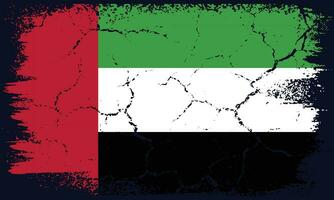 gratuit vecteur plat conception grunge uni arabe émirats drapeau Contexte
