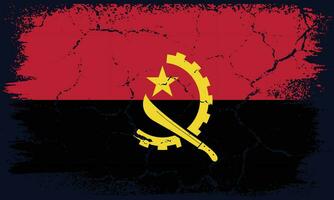 gratuit vecteur plat conception grunge angola drapeau Contexte