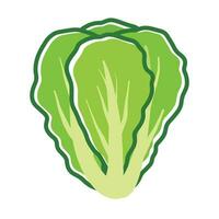 salade vert légume icône logo vecteur dans dessiné à la main griffonnage illustration