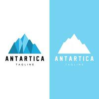 iceberg logo, Antarctique logo conception, Facile la nature paysage vecteur illustration modèle