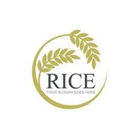 riz ou blé grain agriculture logo conception pour votre affaires et produit des noms ou pour tout votre des idées vecteur