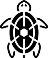 solide icône pour tortue vecteur