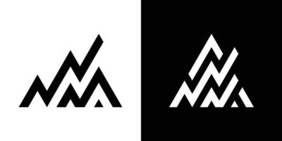 financier graphique et Montagne logo conception commercialisation icône vecteur illustration