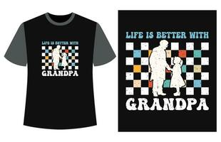 content grands-parents journée T-shirt vecteur, marrant ancien grands-parents journée T-shirt conception vecteur