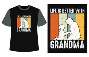 content grands-parents journée T-shirt vecteur, marrant ancien grands-parents journée T-shirt conception vecteur